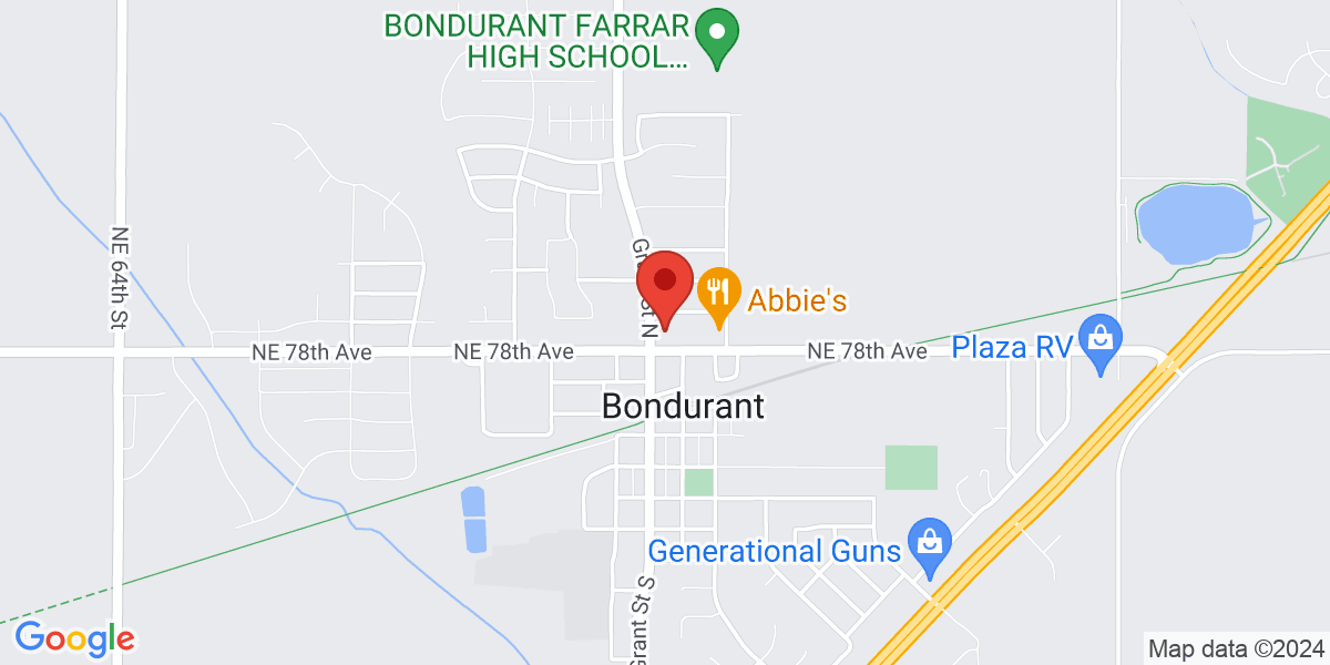 Map of Bondurant Community Library